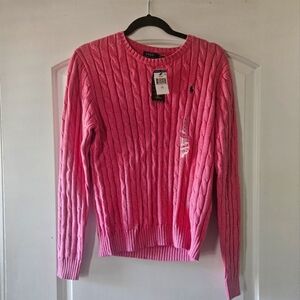 Polo Ralph Lauren Pink Cable Knit Sweater